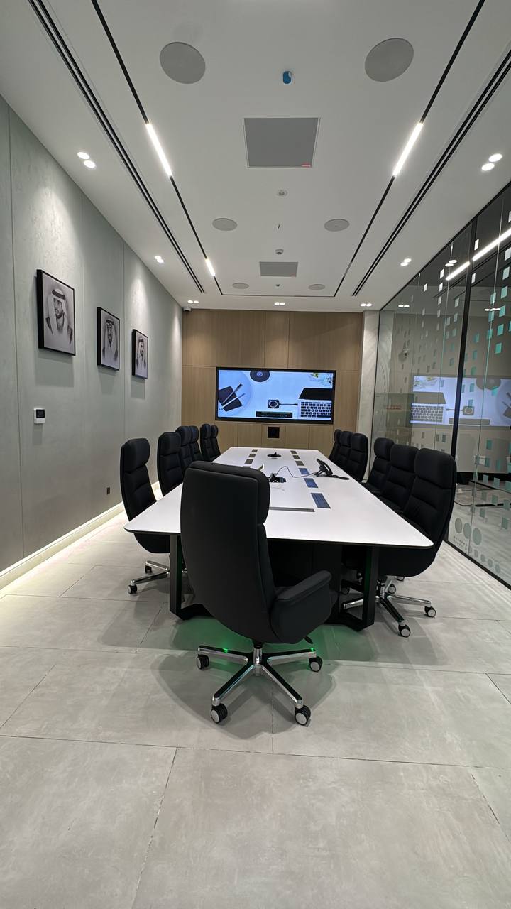 ARC Design – Modern meeting room interior at Control Room Project, Abu Dhabi | Office interior design UAE