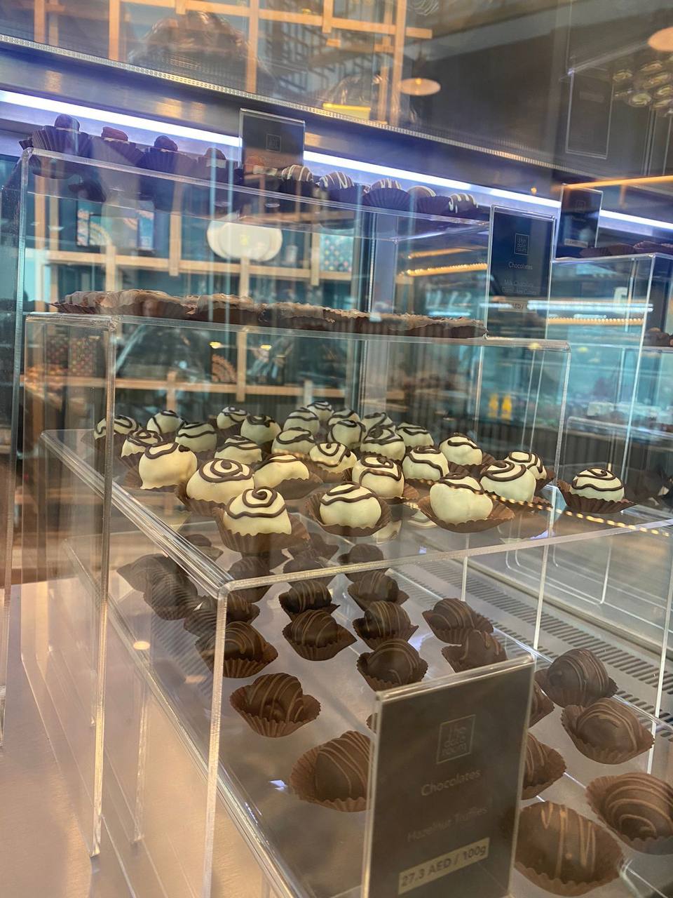 ARC Design – Chocolate and sweets display at Date Room Café, Alforsan Mall Abu Dhabi