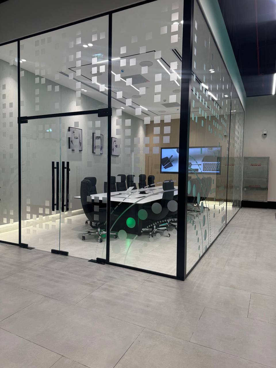 ARC Design – Modern glass meeting room inside the Control Room, Confidential Project, Dubai