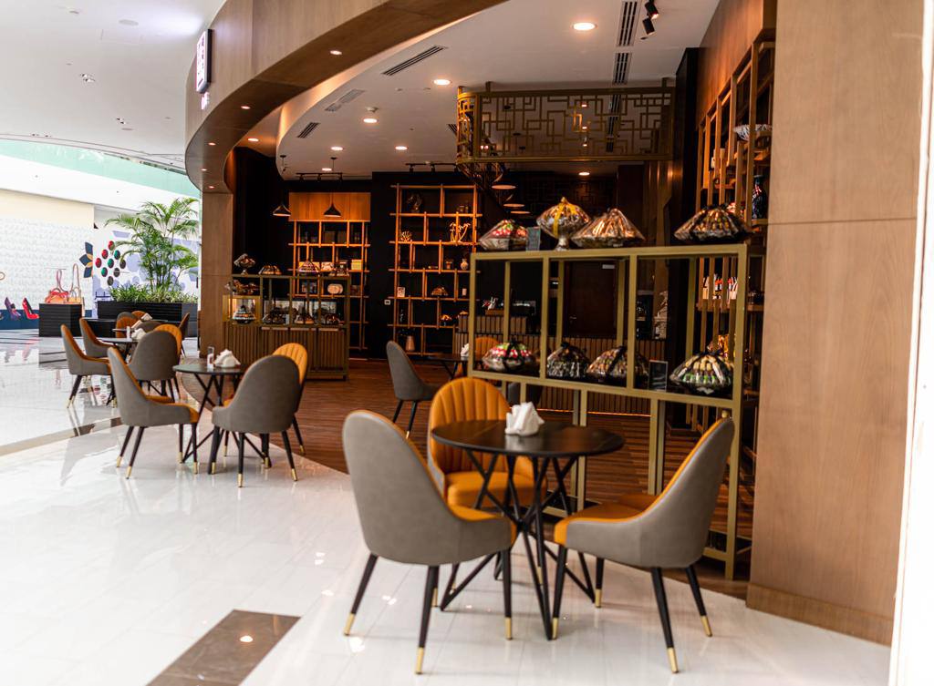 ARC Design – Date Room Café seating area at Alforsan Mall Abu Dhabi