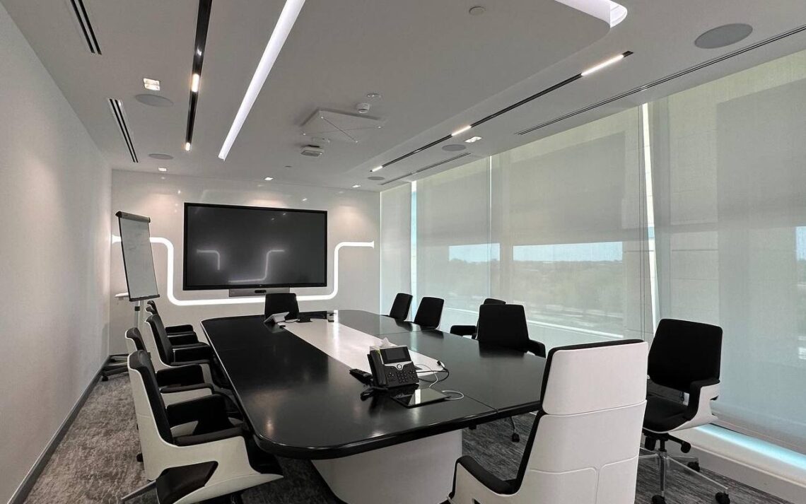 Modern office fit out in Dubai with ergonomic furniture